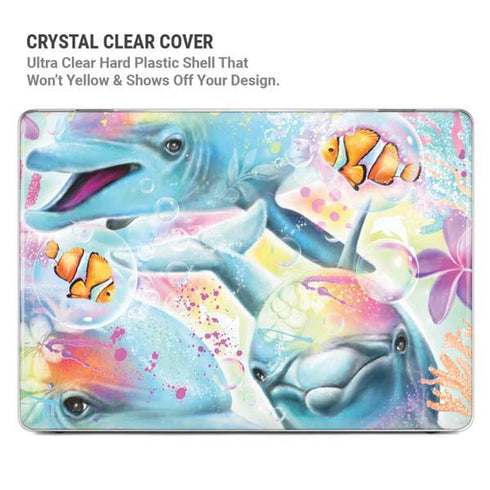 Pastel Dolphins by Sheena Pike MacBook Cases
